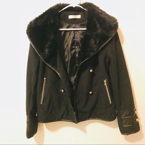 ya pei Jackets & Blazers - 5 for $25 Black Faux Fur Jacket cost 257